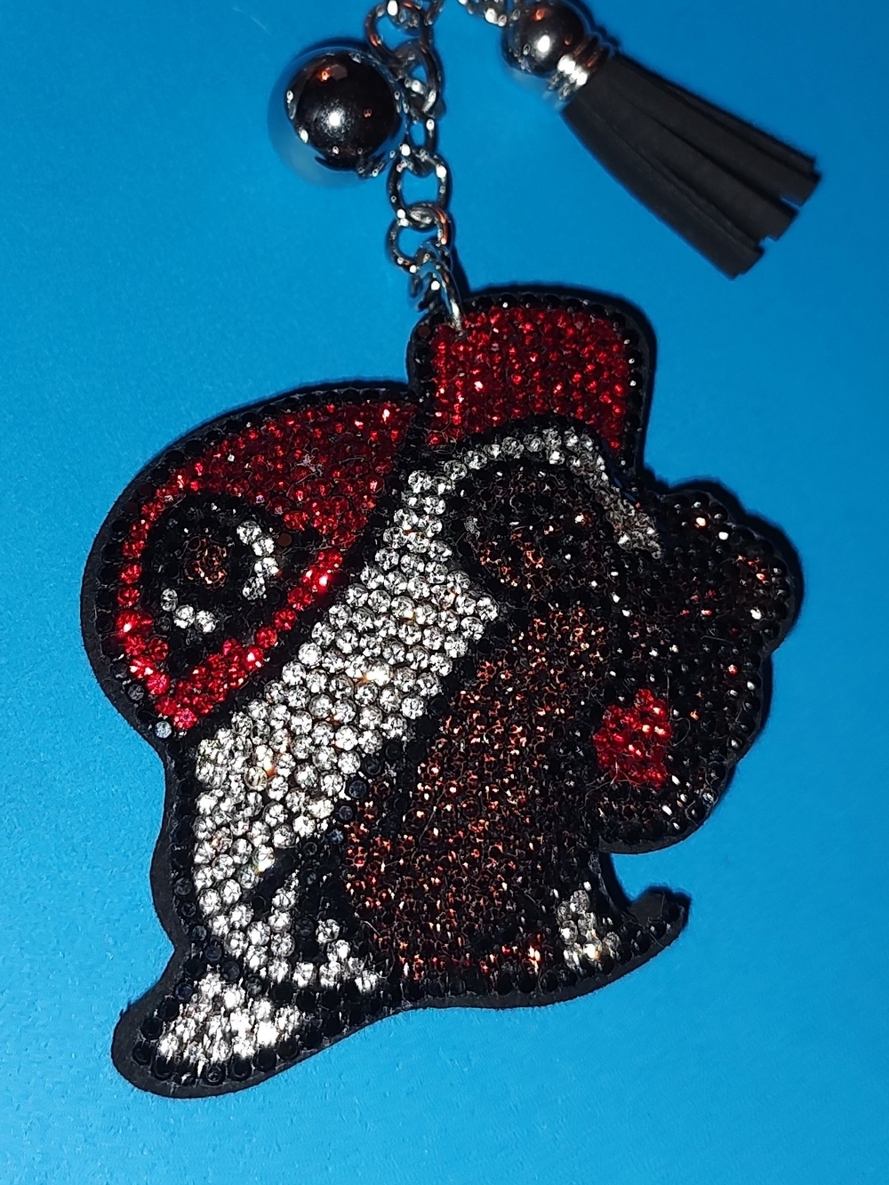 New! Buccees Beaver Rhinestone Keychain/Bag Charm